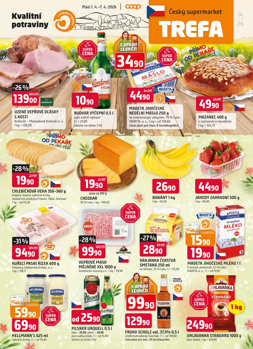 Trefa od 1.4. do 7.4.2026