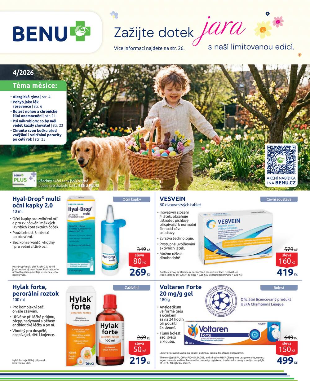 Leták BENU - Benu od 1.4. do 30.4.2026 - strana 1