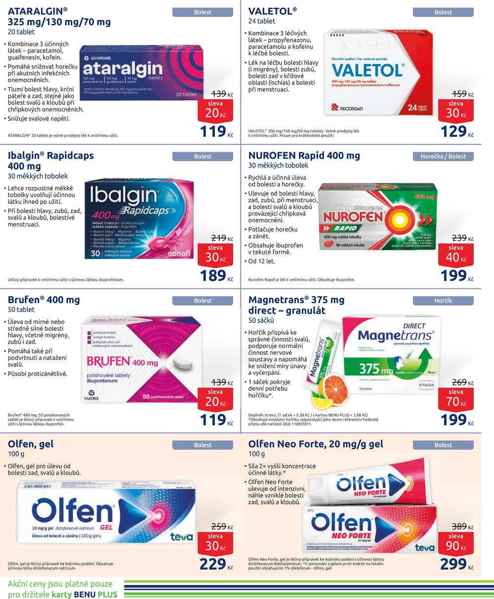 Benu od 1.4. do 30.4.2026