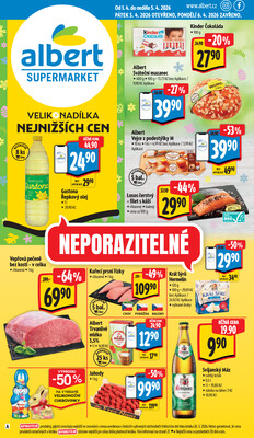 Leták Albert Supermarket Jihomoravský od 1.4. do 5.4.2026