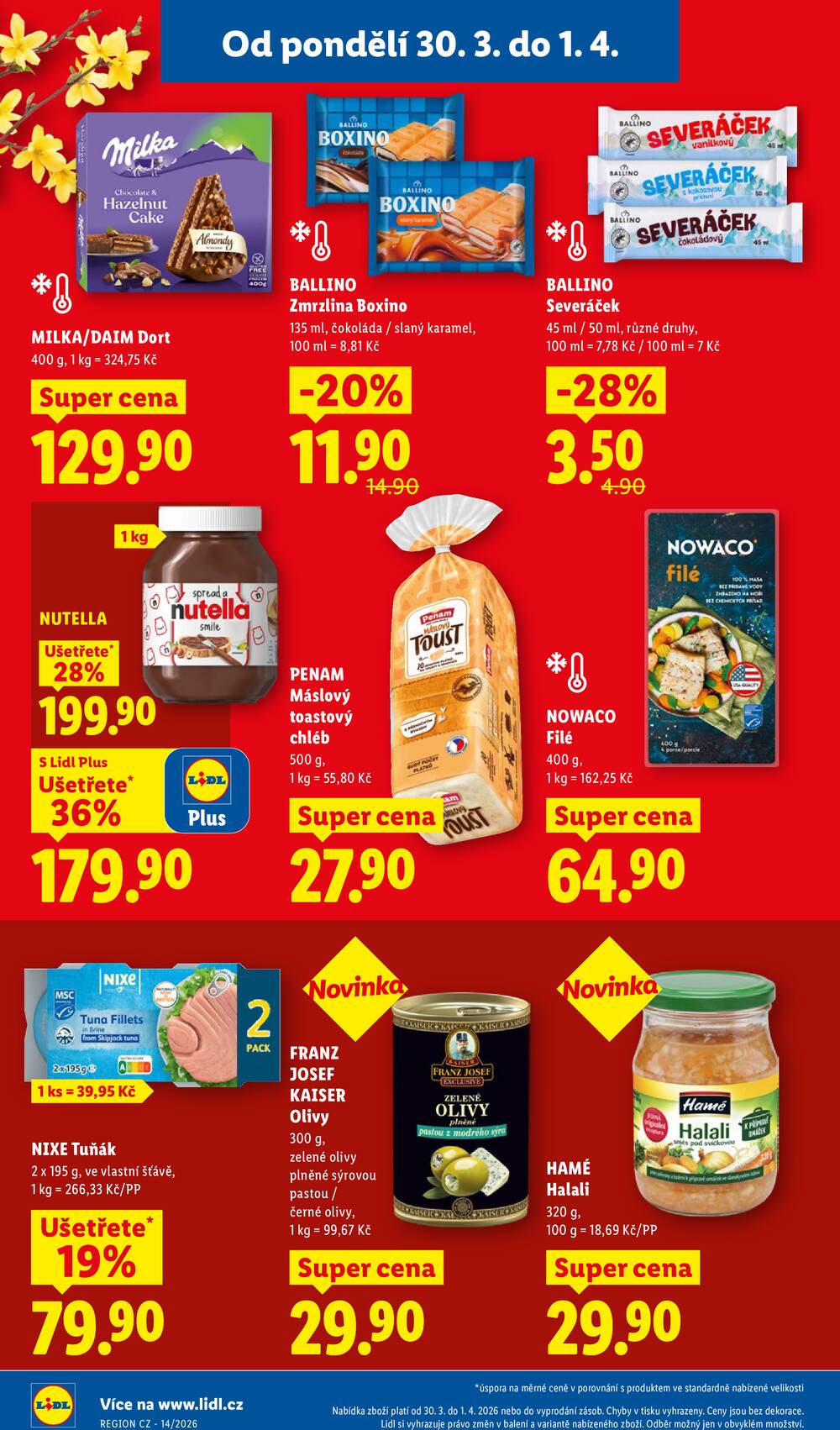 Lidl od 30.3. do 1.4.2026