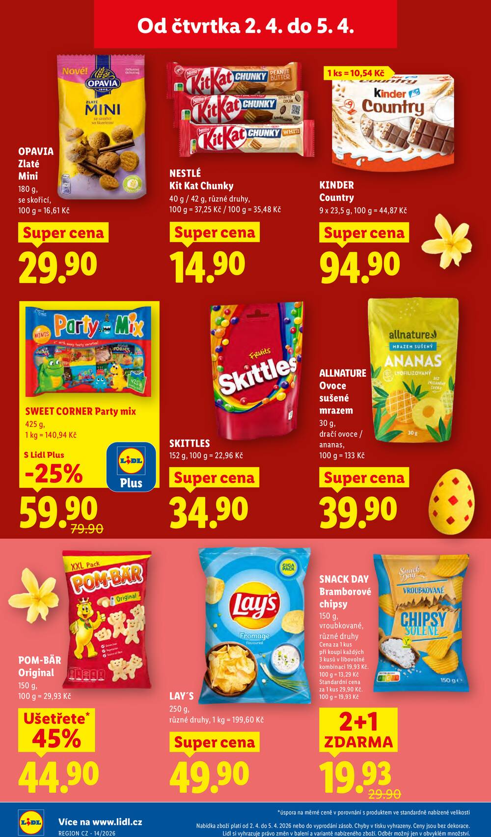 Lidl Čtvrtek od 2.4. do 5.4.2026