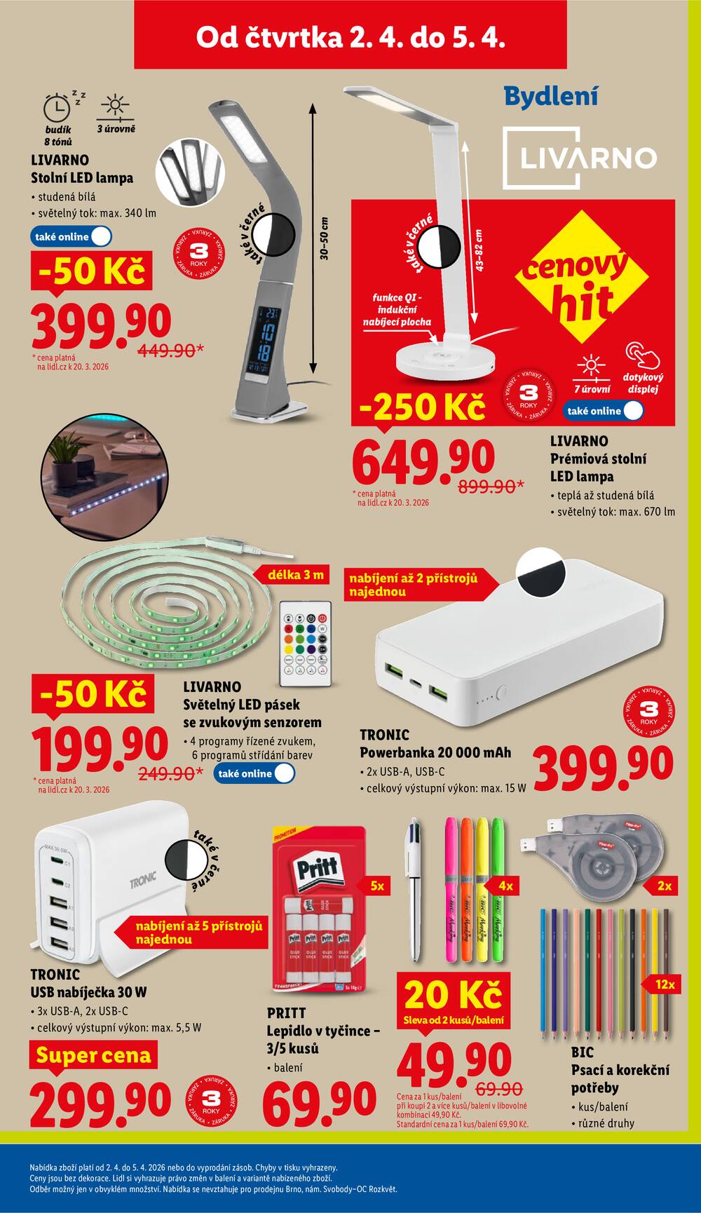 Lidl Čtvrtek od 2.4. do 5.4.2026