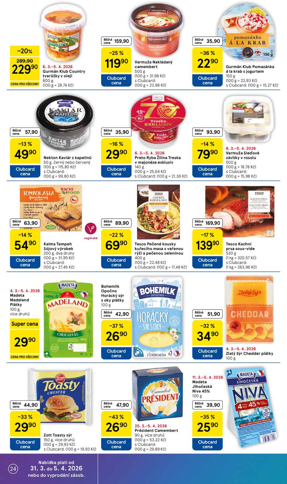 Tesco malé hypermarkety od 31.3. do 5.4.2026