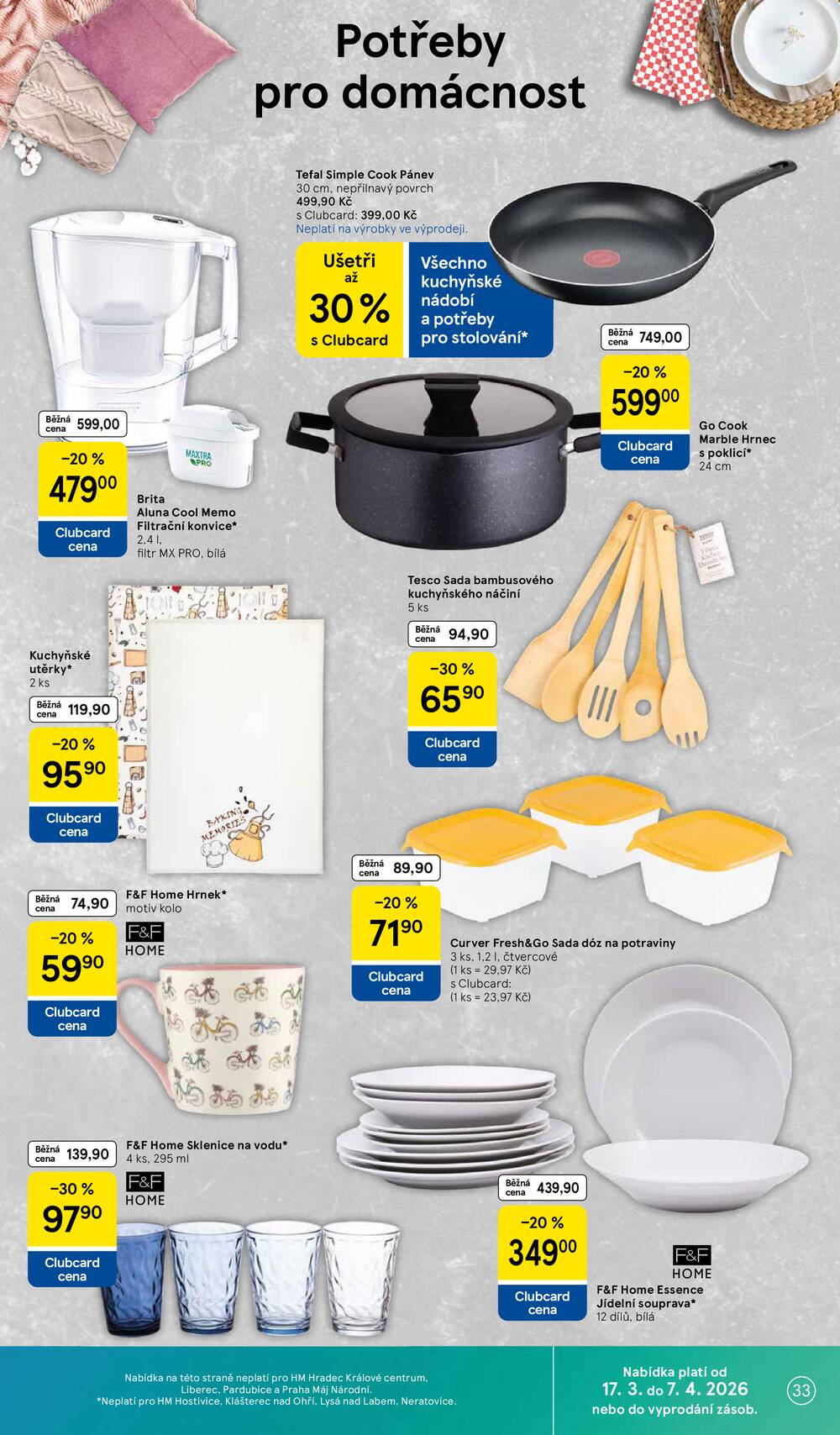 Tesco malé hypermarkety od 31.3. do 5.4.2026