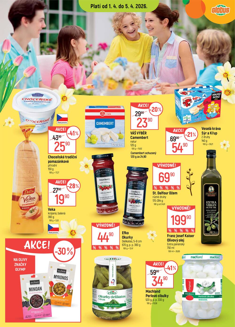 Akční leták Globus 1.4. - 7.4.2026 - Globus Praha - Čakovice