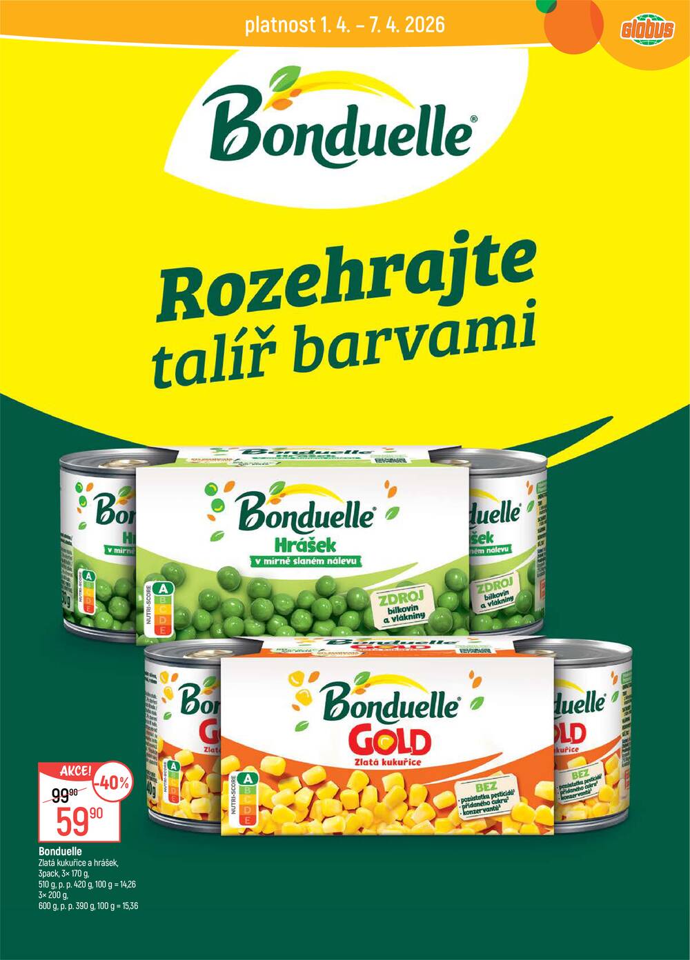 Akční leták Globus 1.4. - 7.4.2026 - Globus Praha - Čakovice