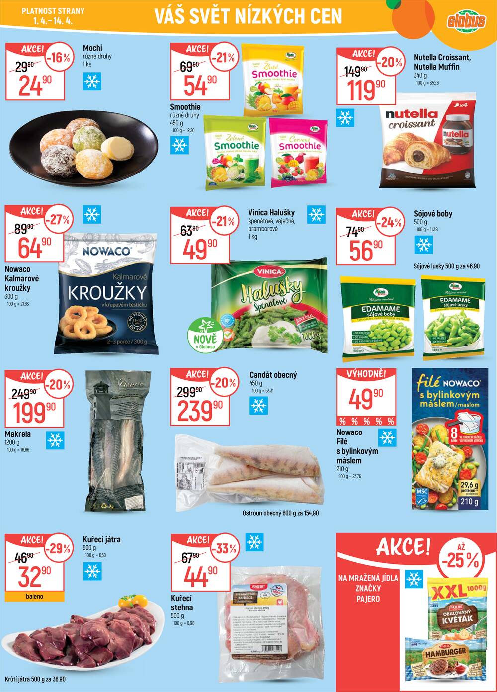 Akční leták Globus 1.4. - 7.4.2026 - Globus Praha - Zličín