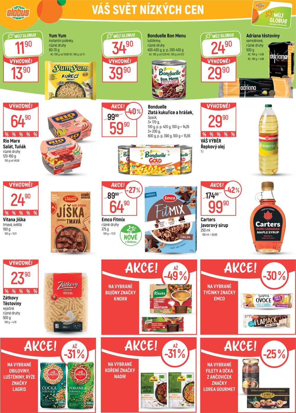 Akční leták Globus 1.4. - 7.4.2026 - Globus Praha - Zličín