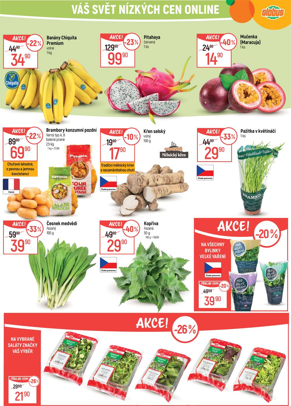 Leták Globus - Akční leták Globus 1.4. - 7.4.2026 - Globus Praha - Zličín - strana 1