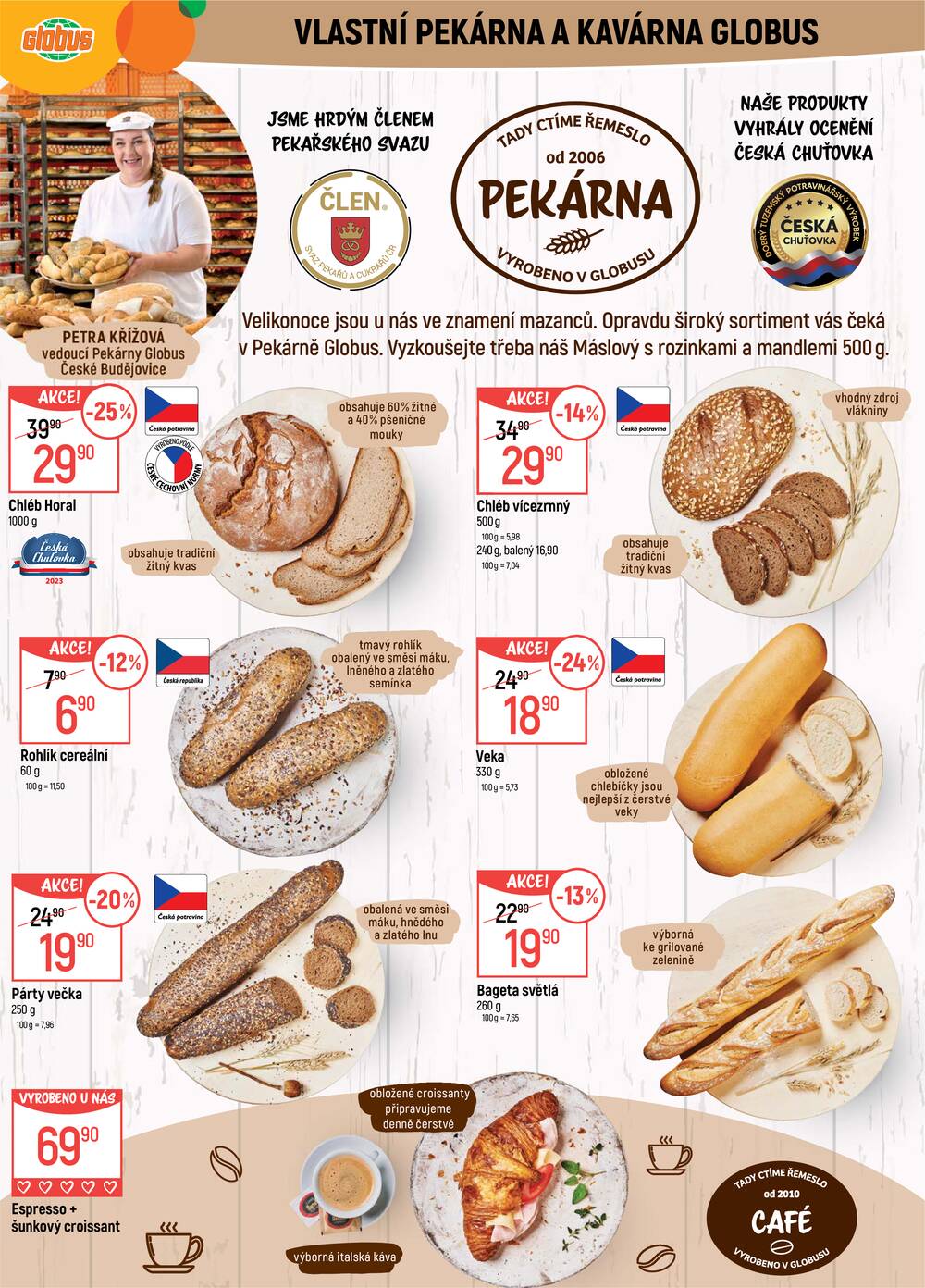 Akční leták Globus 1.4. - 7.4.2026 - Globus České Budějovice