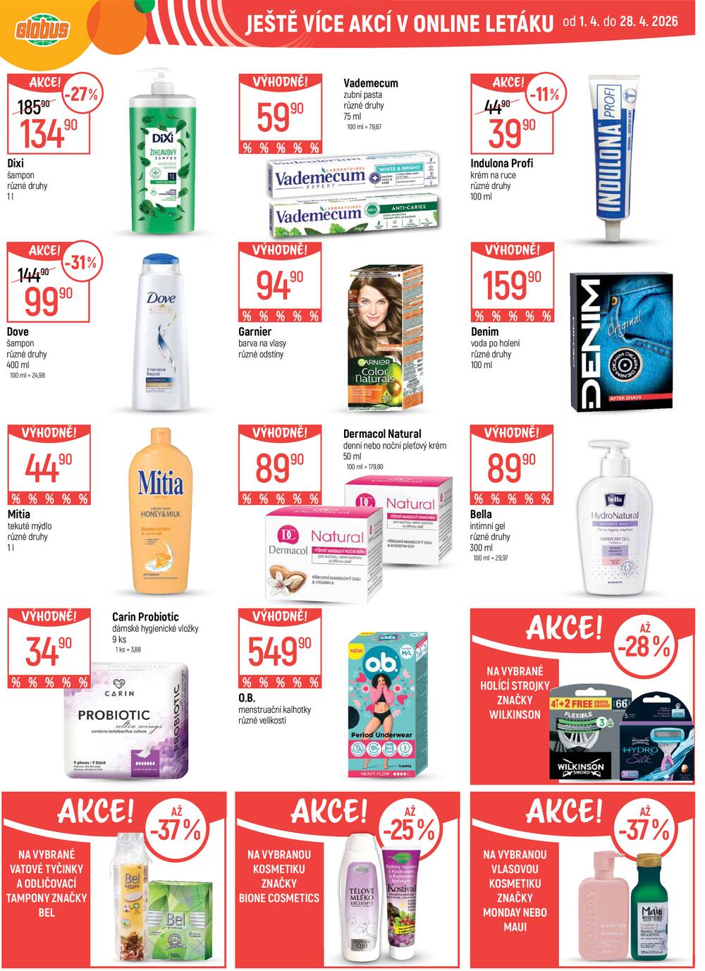 Akční leták Globus 1.4. - 7.4.2026 - Globus Opava