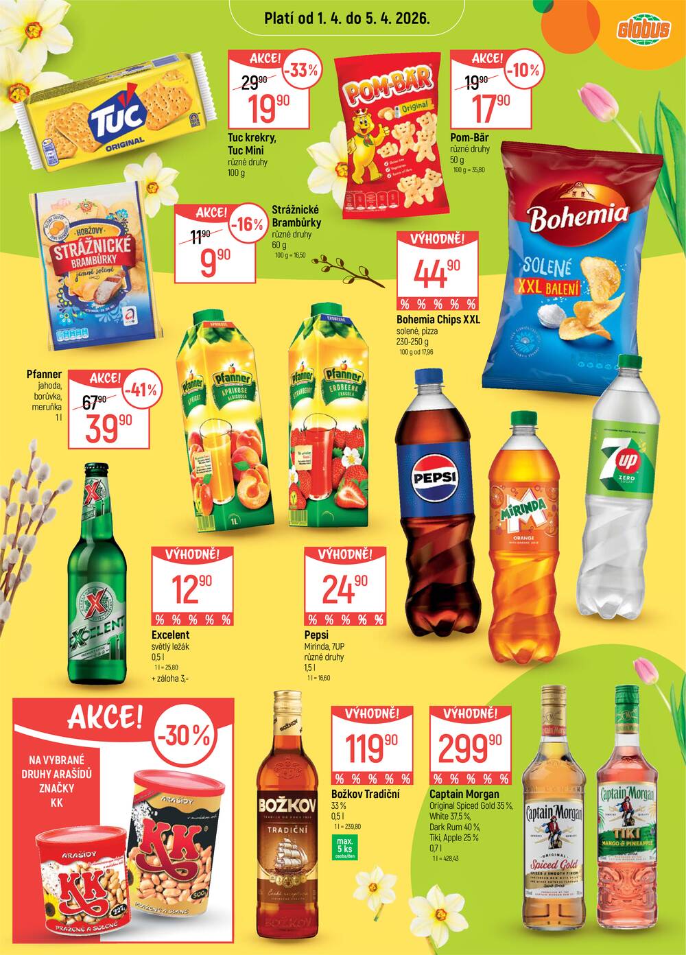 Akční leták Globus 1.4. - 7.4.2026 - Globus Pardubice