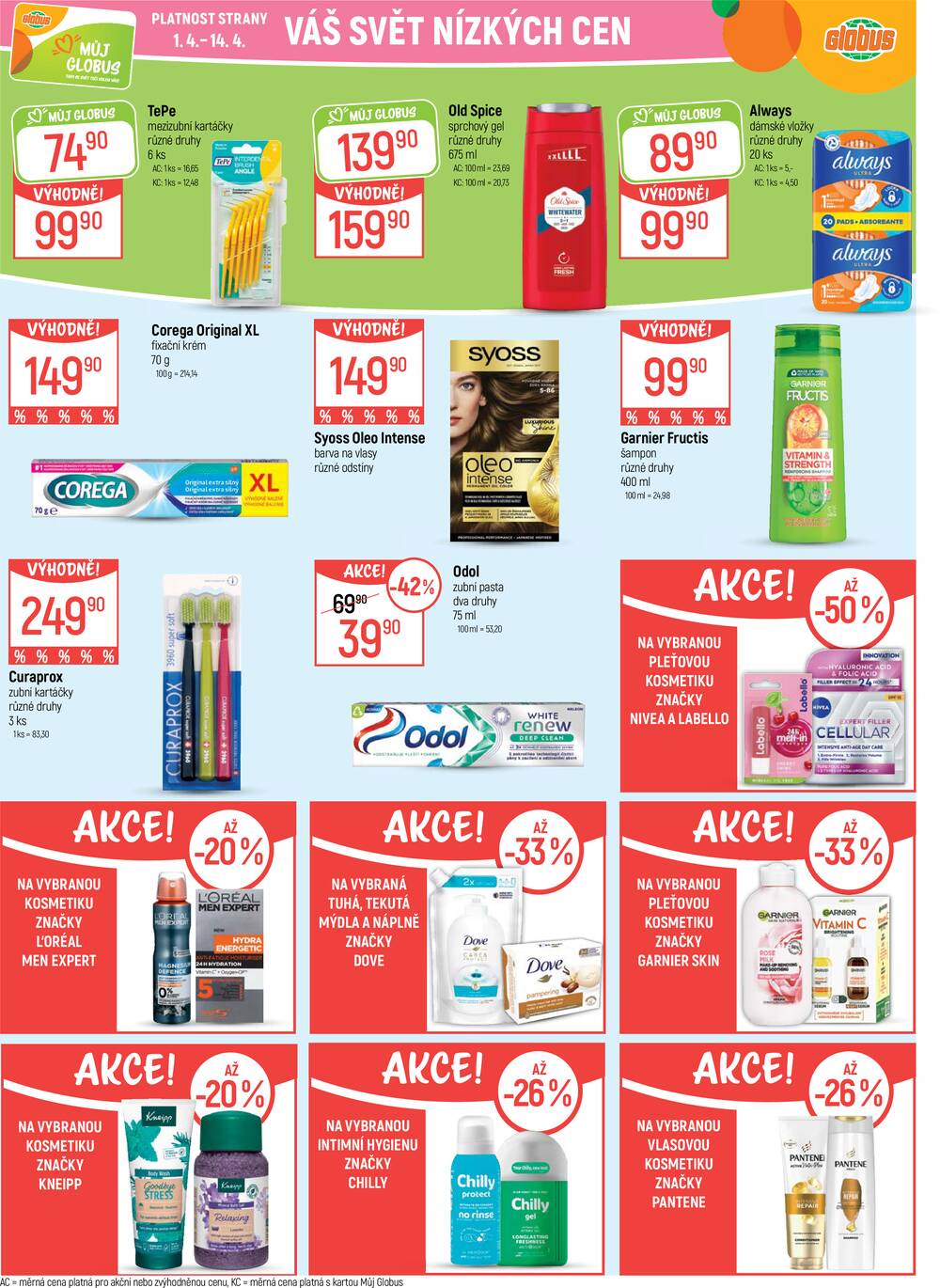 Akční leták Globus 1.4. - 7.4.2026 - Globus Pardubice
