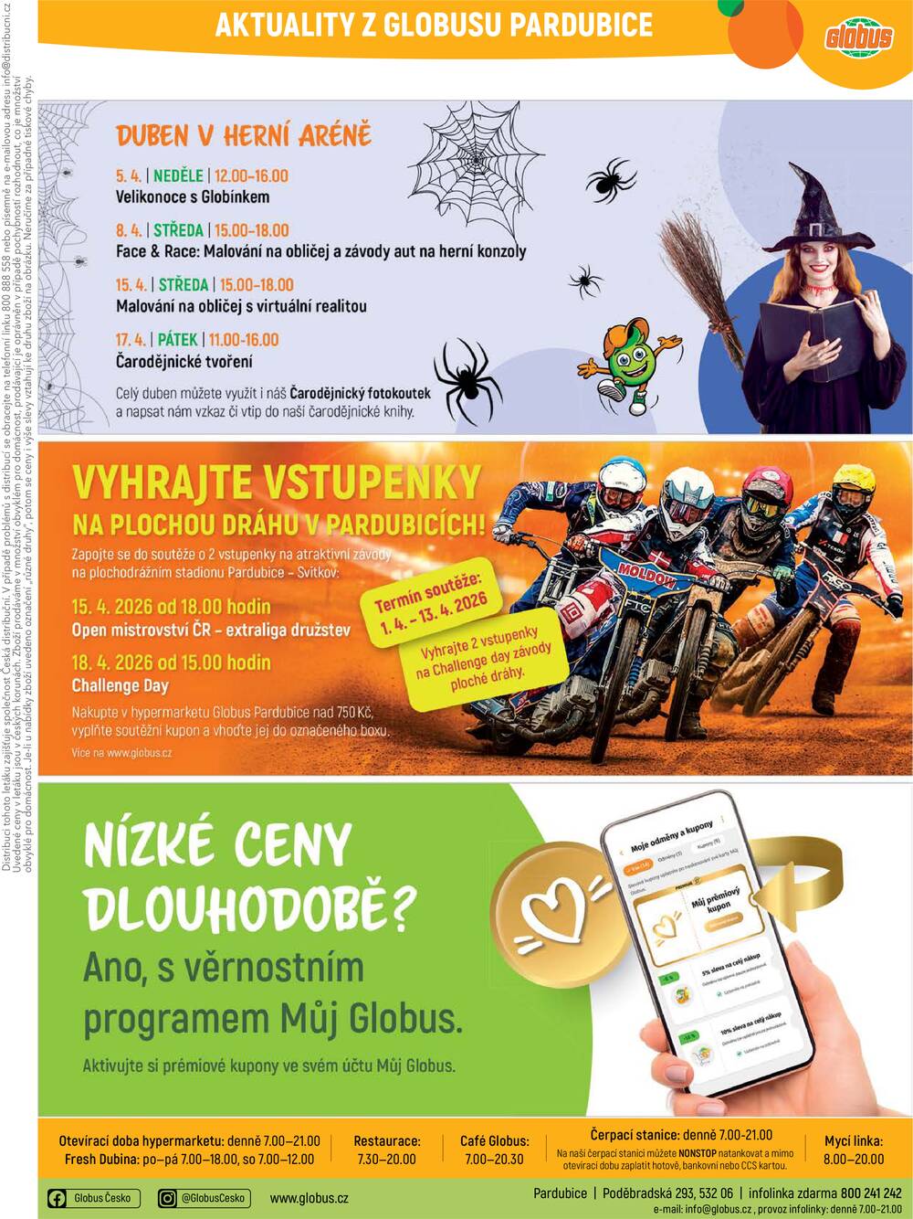 Akční leták Globus 1.4. - 7.4.2026 - Globus Pardubice
