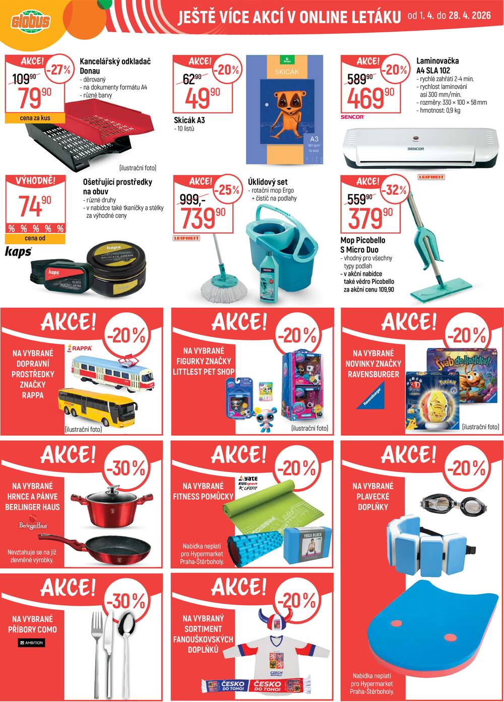 Akční leták Globus 1.4. - 7.4.2026 - Globus Pardubice