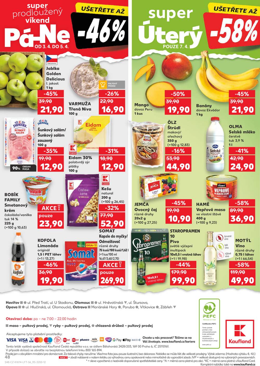 Leták Kaufland - Kaufland 1.4. - 7.4. - Kaufland - Ostrava - Poruba - strana 48