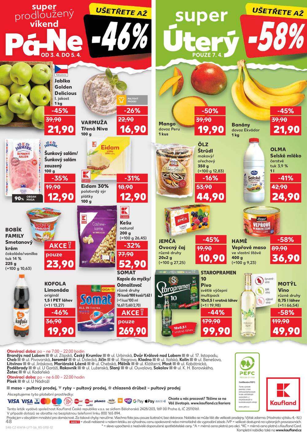 Kaufland 1.4. - 7.4. - Kaufland Poděbrady - U Garáží