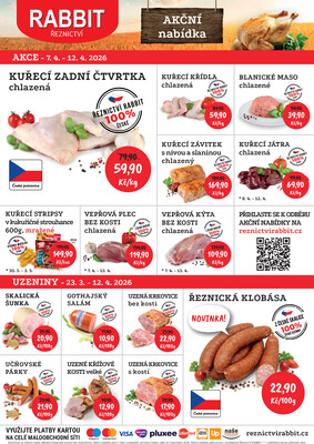 RABBIT řeznictví : 2 letáky