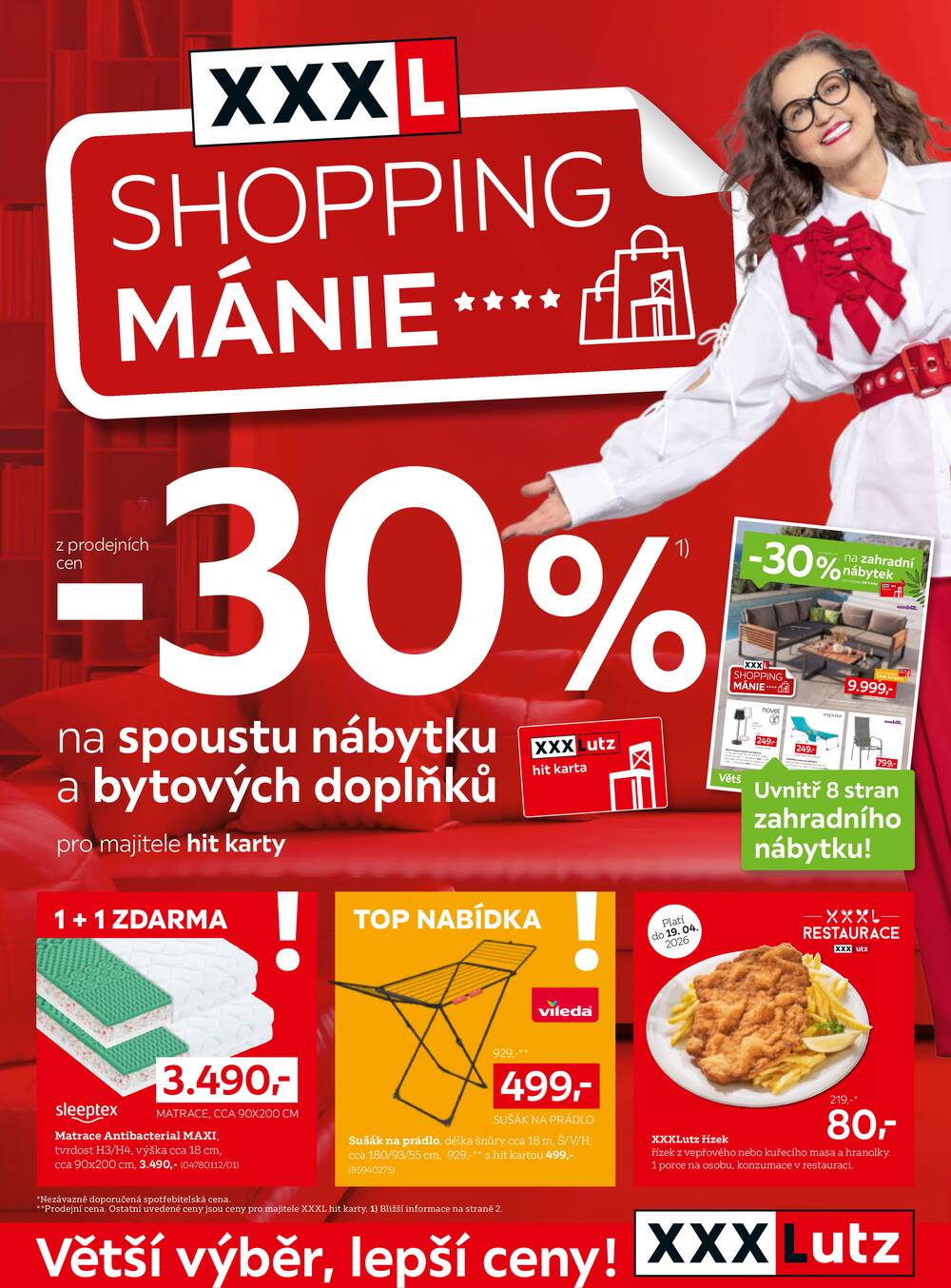Leták XXXLutz - XXXLutz od 7.4. do 19.4.2026 - strana 1 Leták XXXLutz - XXXLutz od 7.4. do 19.4.2026 - strana 1