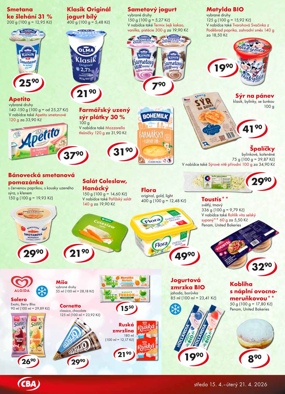 CBA Premium od 15.4. do 21.4.2026