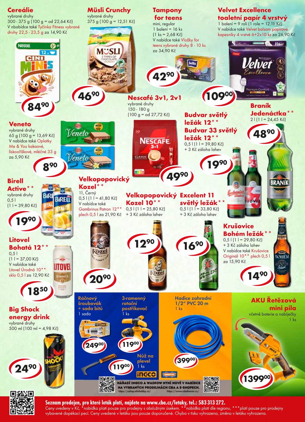 CBA potraviny od 15.4. do 26.4.2026