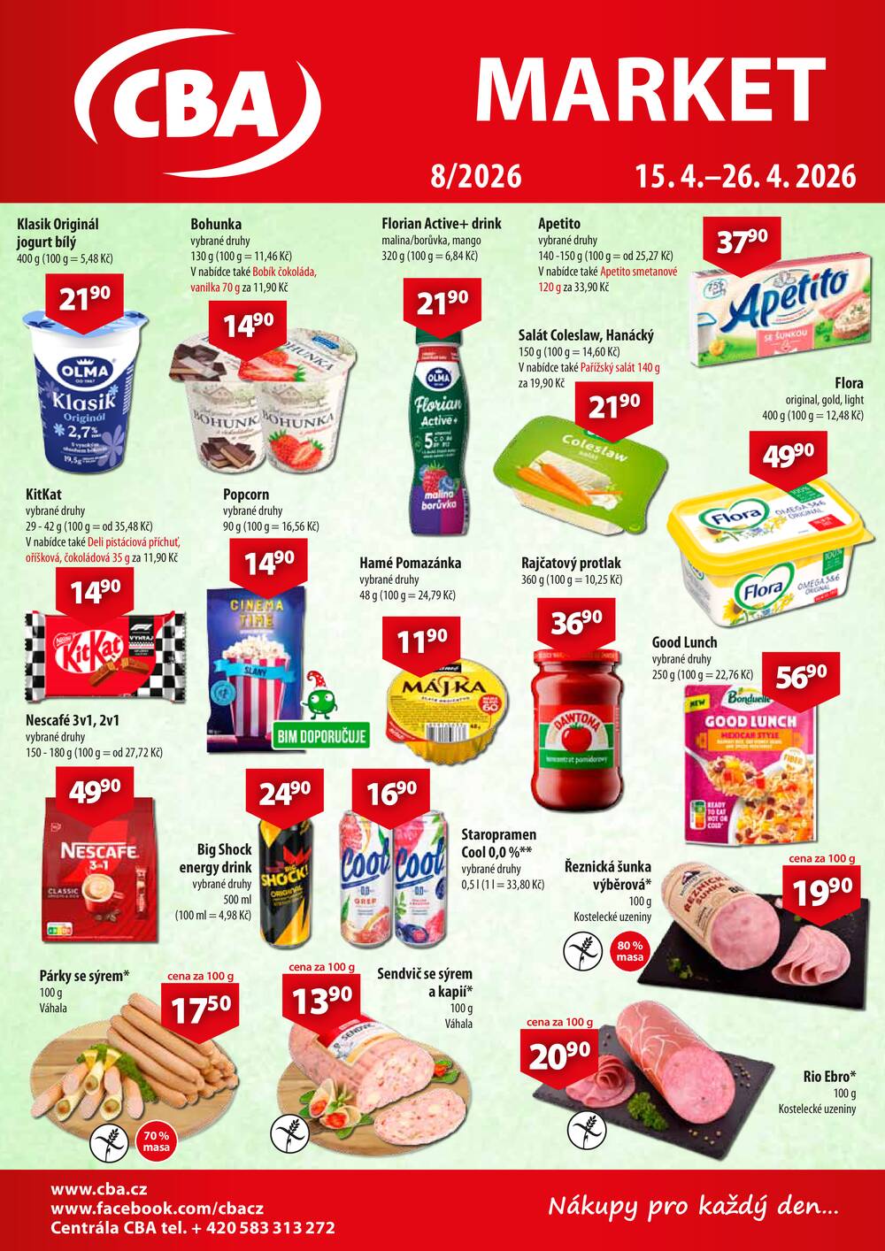 CBA Market od 15.4. do 26.4.2026