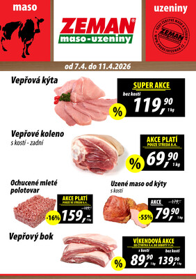 leták ZEMAN maso-uzeniny