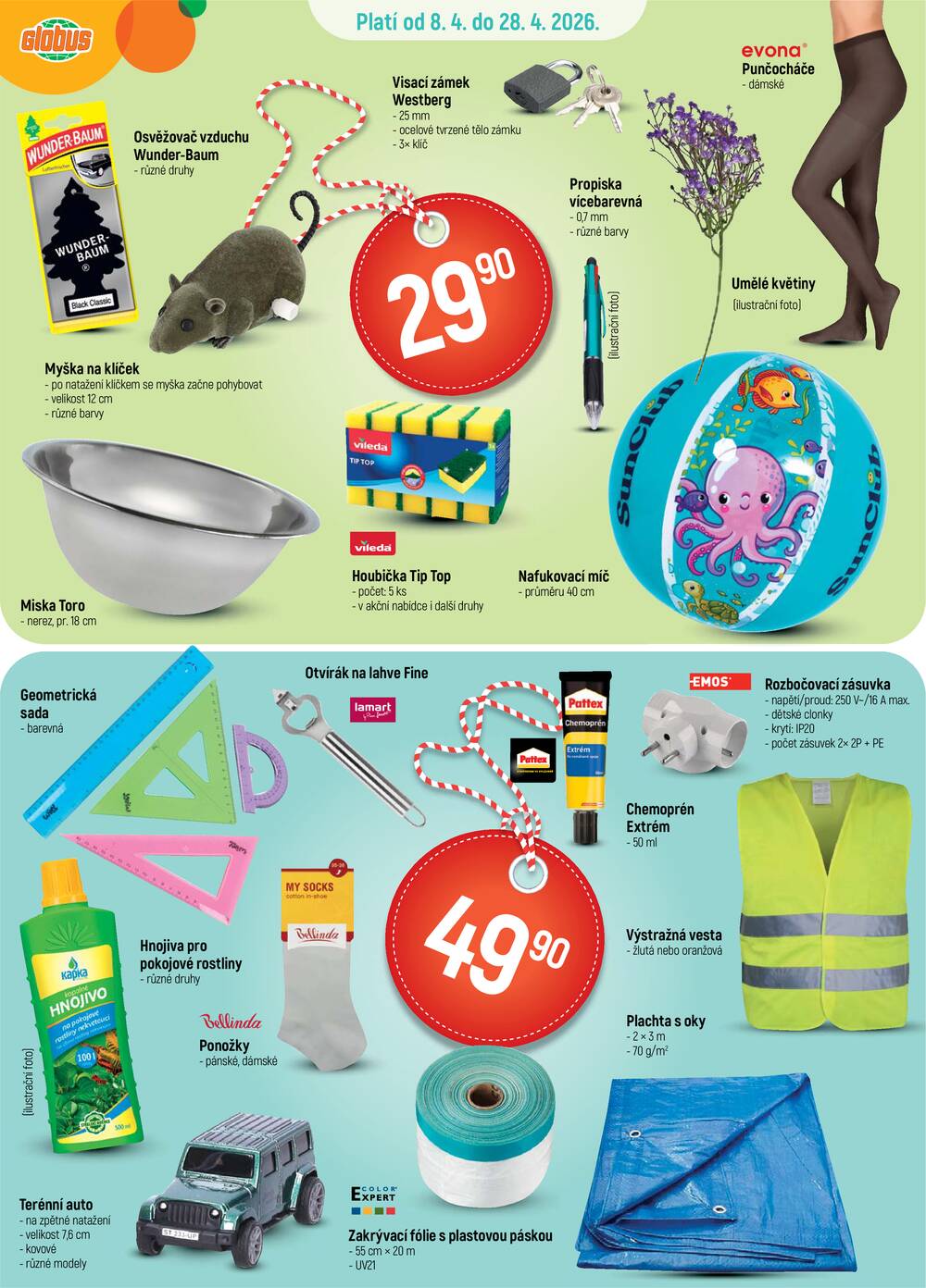 Akční leták Globus 8.4. - 14.4.2026 - Globus Praha - Zličín