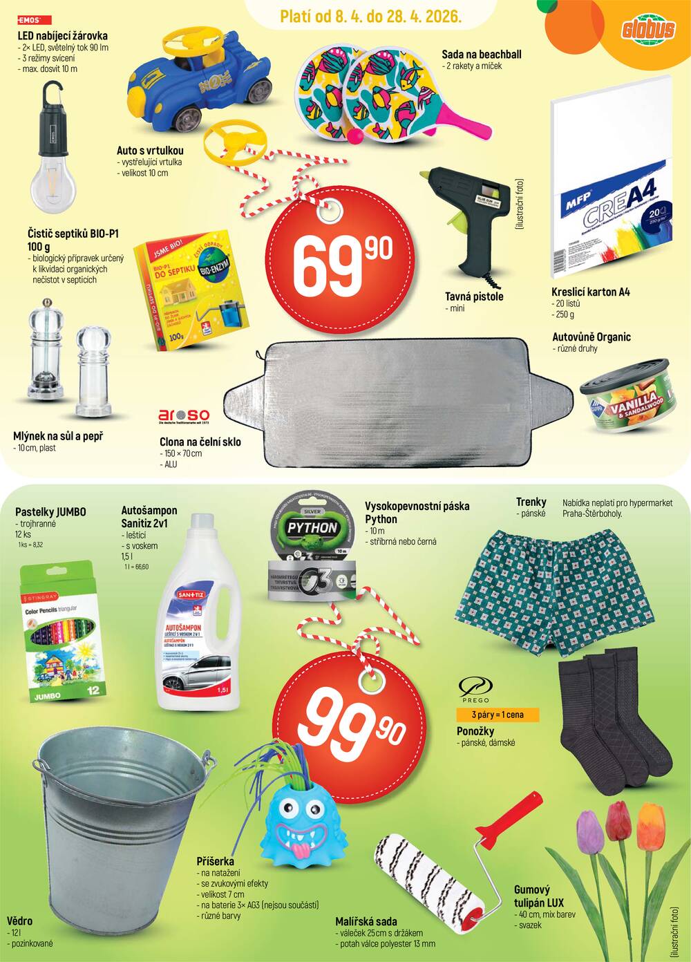 Akční leták Globus 8.4. - 28.4.2026 - Globus Jenišov u Karlových Varů