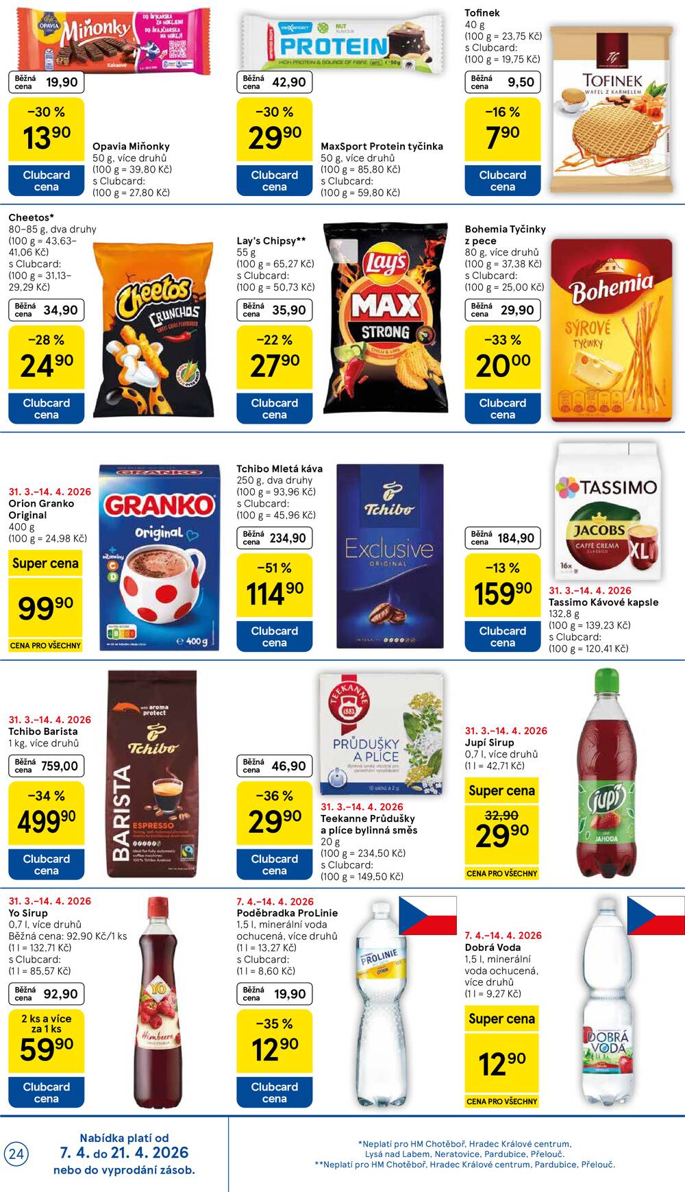 Tesco malé hypermarkety od 7.4. do 14.4.2026