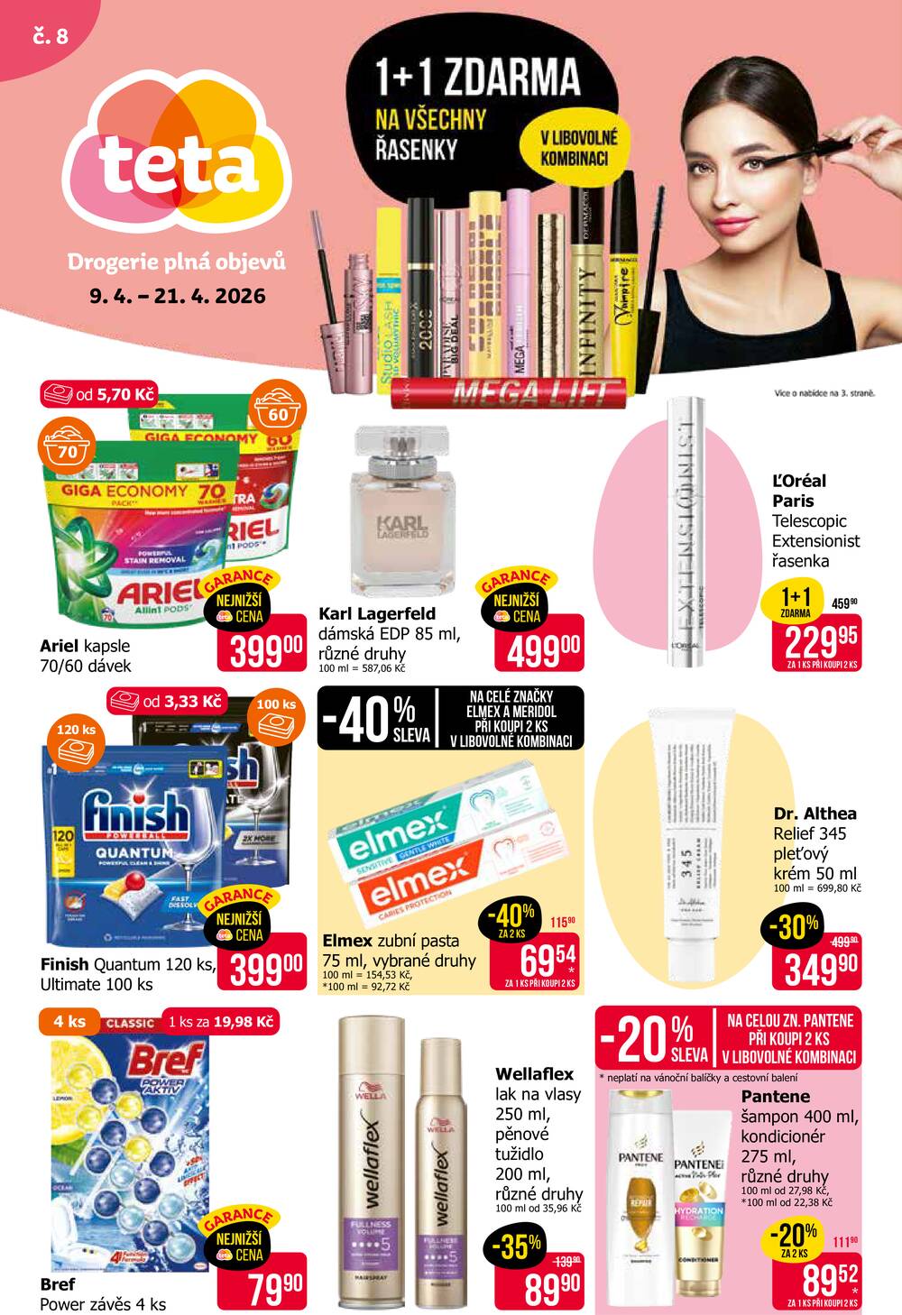Leták Teta drogerie - Teta drogerie  od 9.4. do 21.4.2026 - strana 1