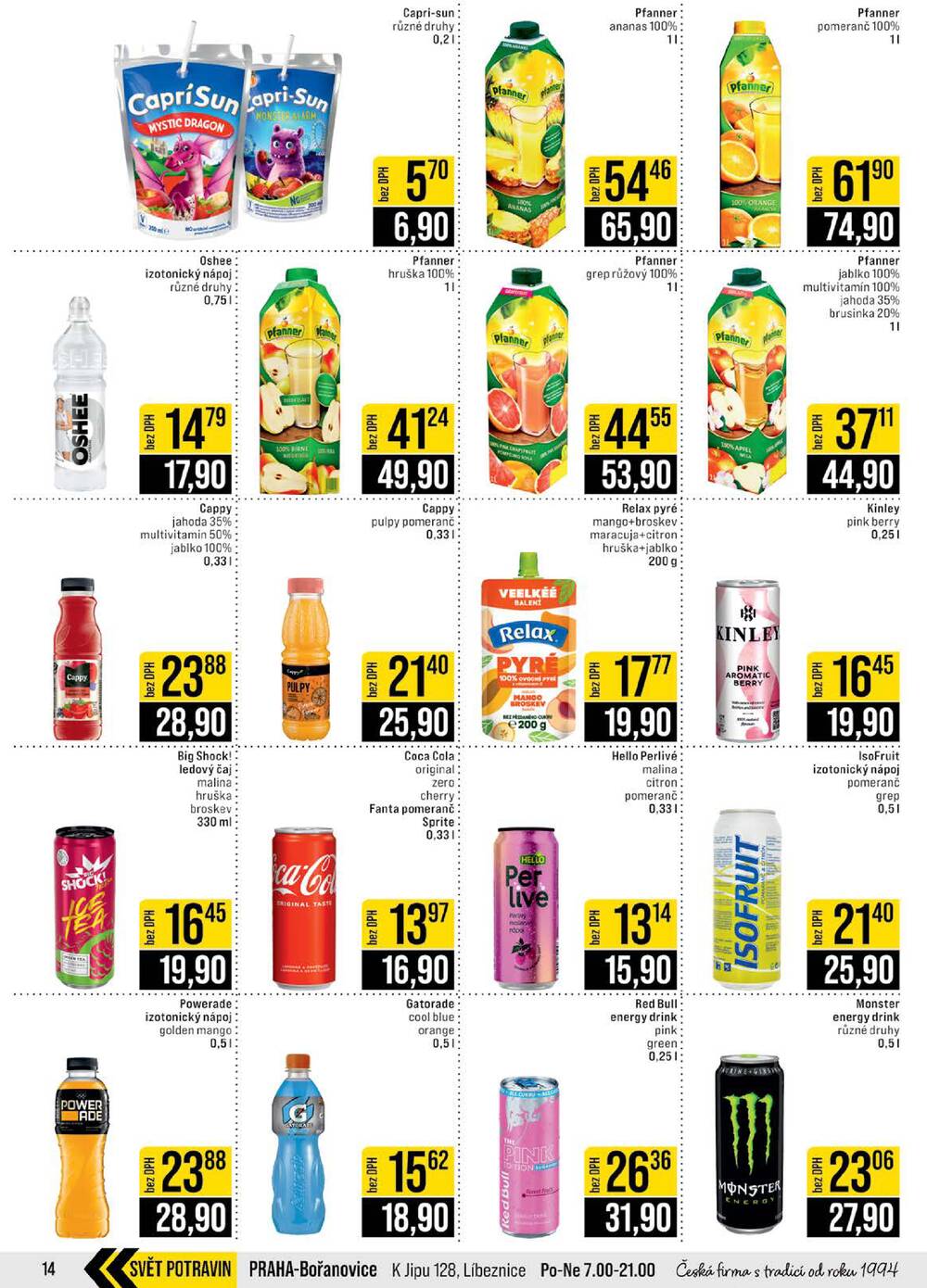 JIP Cash & Carry Brno, Praha, Ostrava, Jilemnice, Pardubice, Ostrava, Karlovy Vary, Olomouc a Zlín od 8.4. do 14.4.2026