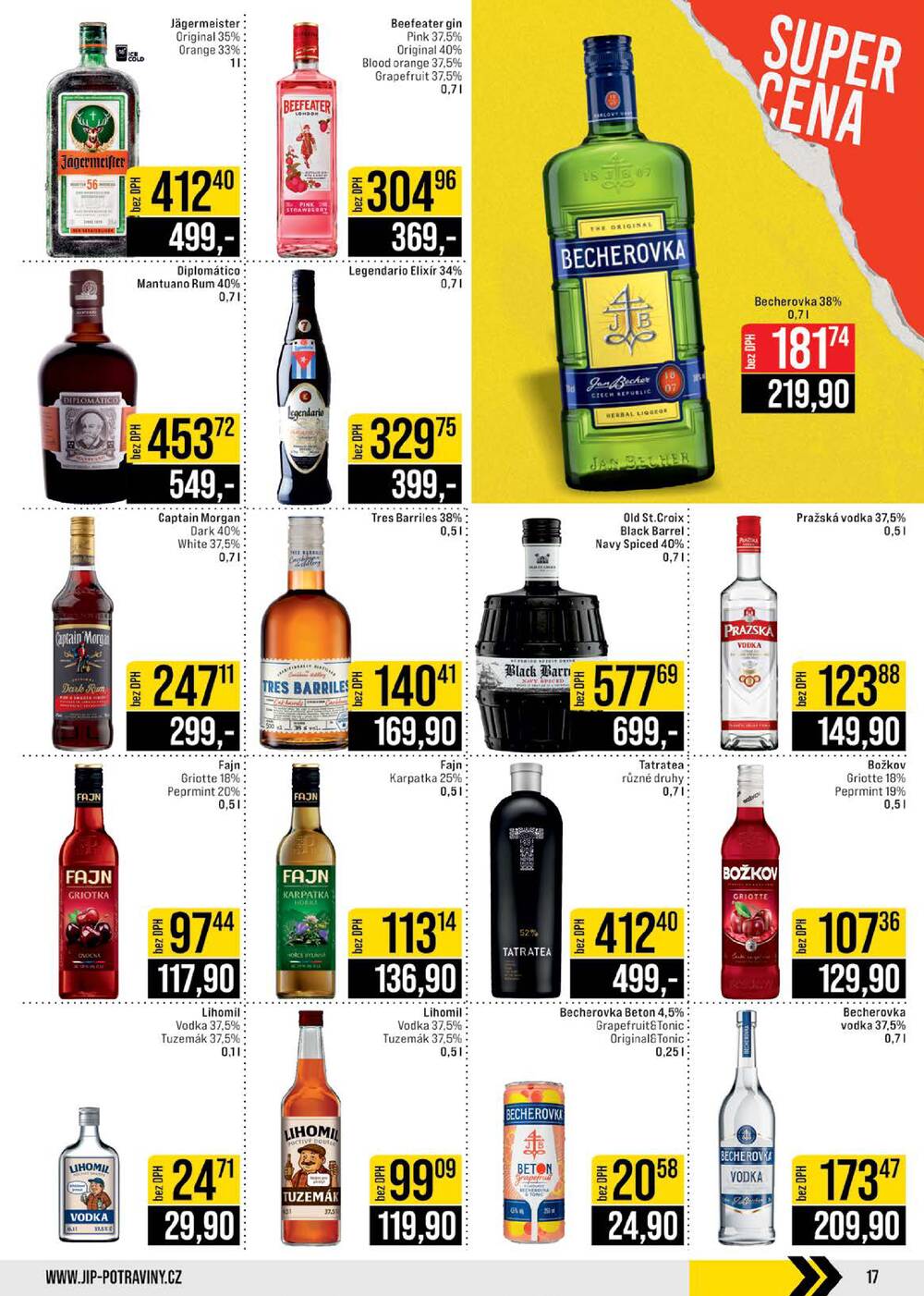 JIP Cash & Carry Brno, Praha, Ostrava, Jilemnice, Pardubice, Ostrava, Karlovy Vary, Olomouc a Zlín od 8.4. do 14.4.2026