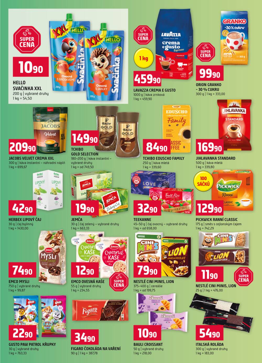 Terno Třeboň, Týn n. Vlt., Bechyně, Trhové Sviny, Hradec Králové, Zlín, Český Krumlov, Prachatice, Jihlava, Strakonice, Tábor, Borovany od 15.4. do 21.4.2026