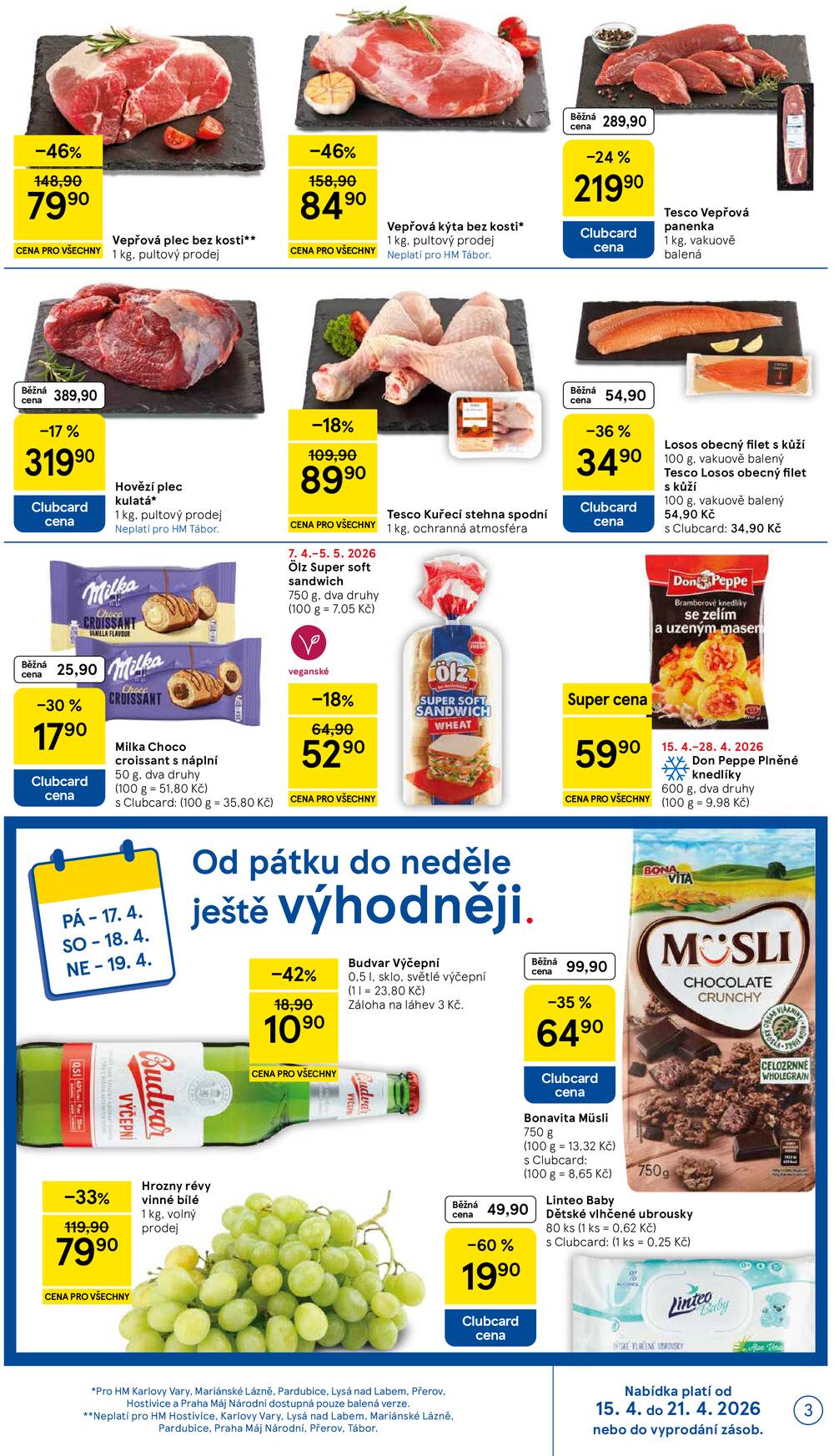Tesco malé hypermarkety od 15.4. do 21.4.2026