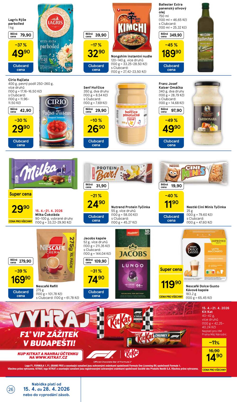 Tesco malé hypermarkety od 15.4. do 21.4.2026