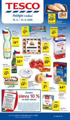 Leták Tesco malé hypermarkety od 15.4. do 21.4.2026