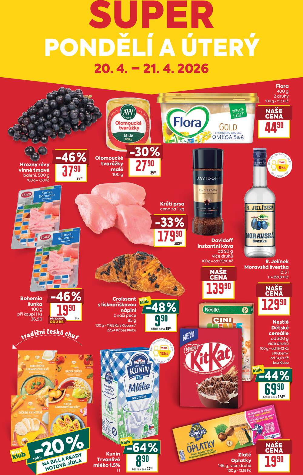 BILLA od 15.4. do 21.4.2026