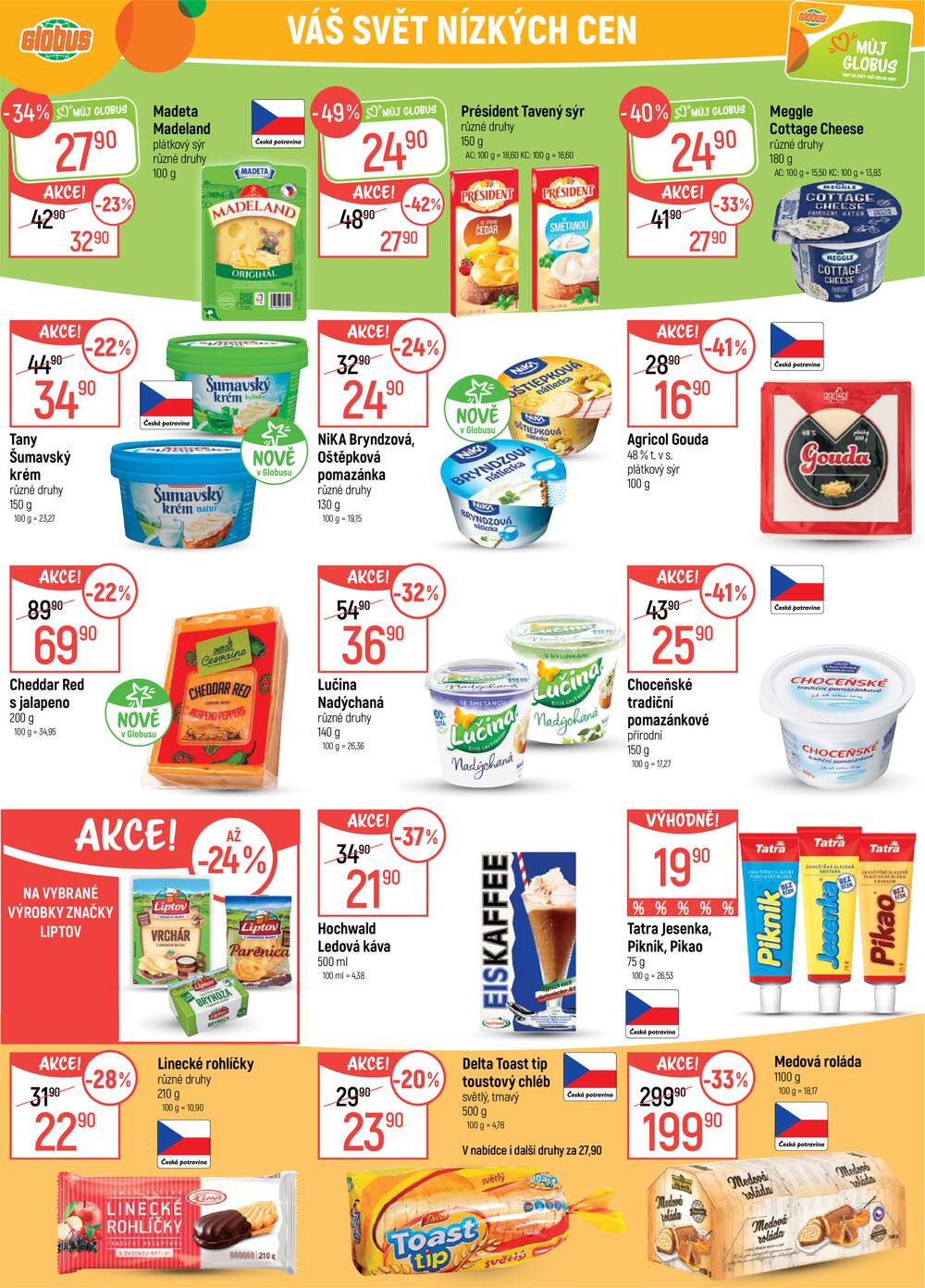 Leták Globus - Akční leták Globus 15.4. - 21.4.2026 - Globus Praha - Centrum Černý Most - strana 16