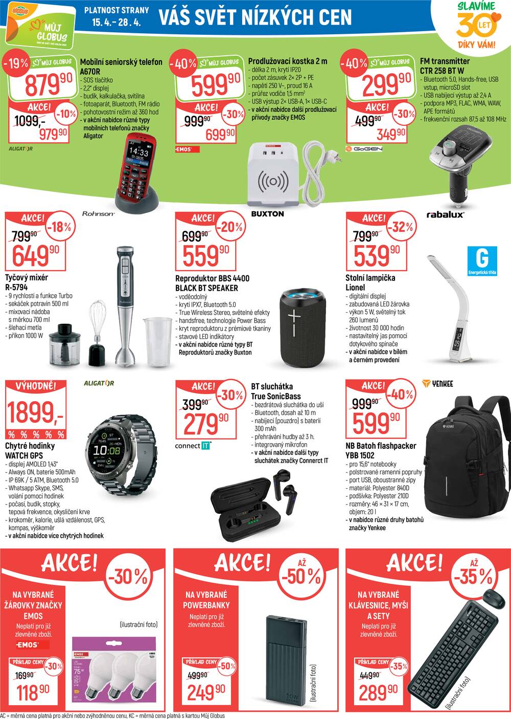 Leták Globus - Akční leták Globus 15.4. - 21.4.2026 - Globus Praha - Centrum Černý Most - strana 25