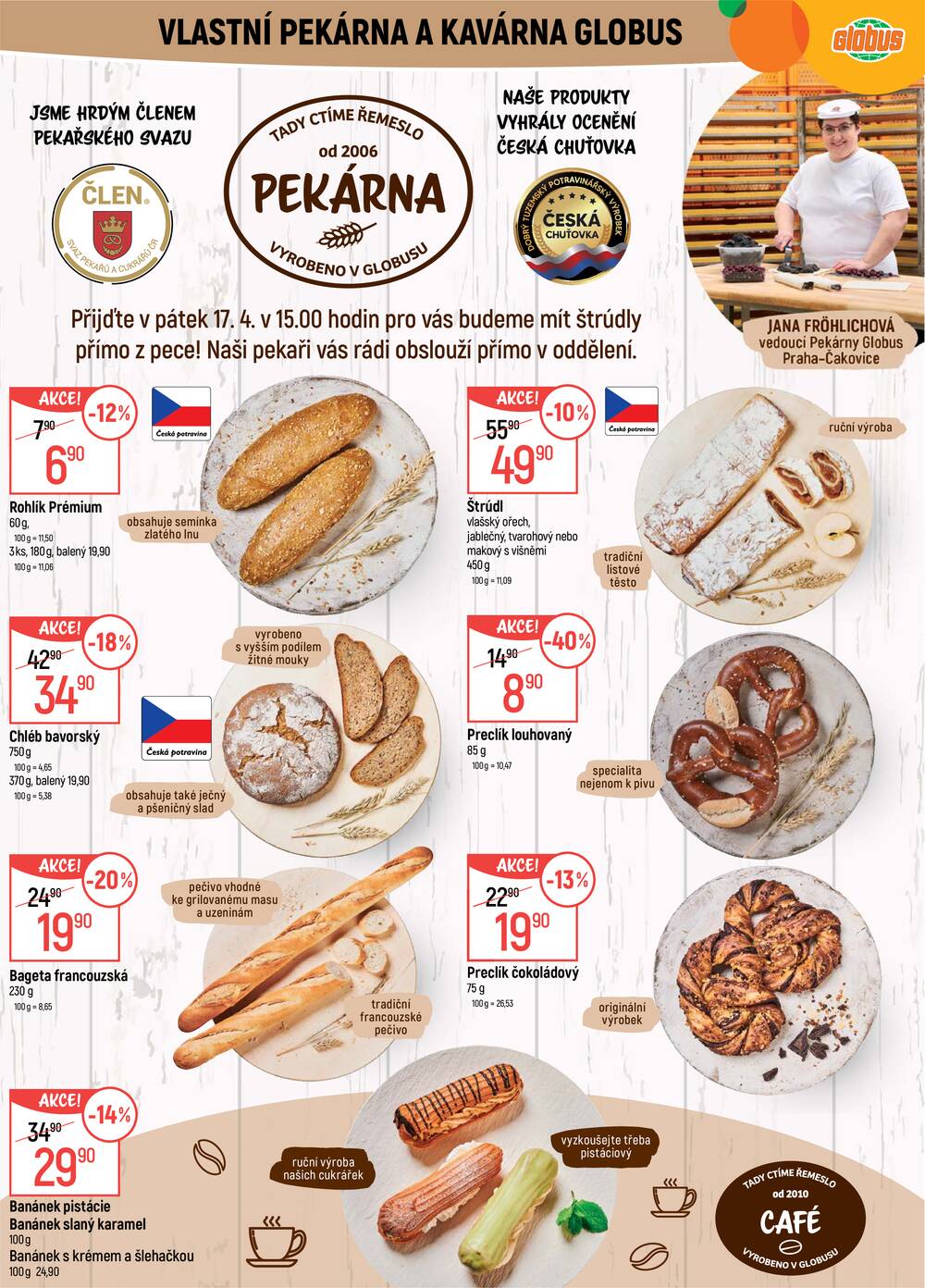 Akční leták Globus 15.4. - 21.4.2026 - Globus Praha - Čakovice