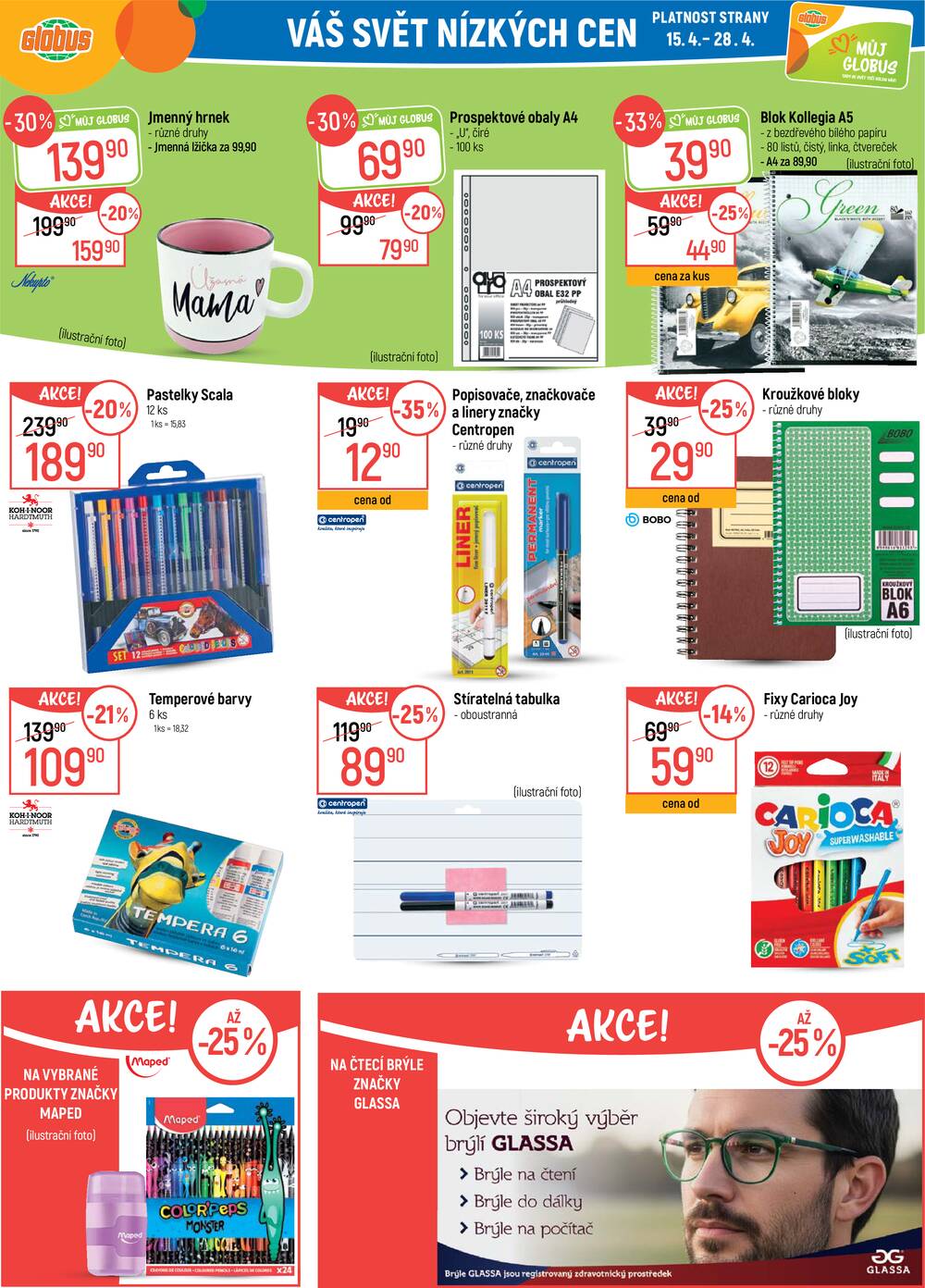 Akční leták Globus 15.4. - 21.4.2026 - Globus České Budějovice