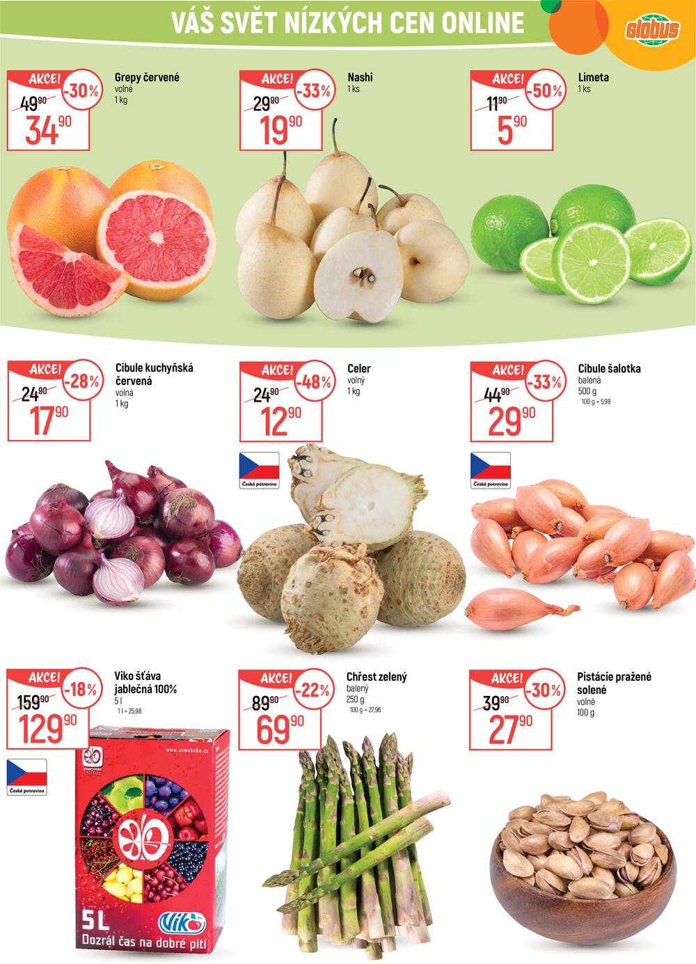 Leták Globus - Akční leták Globus 15.4. - 21.4.2026 - Globus Chomutov - strana 1 Leták Globus - Akční leták Globus 15.4. - 21.4.2026 - Globus Chomutov - strana 1