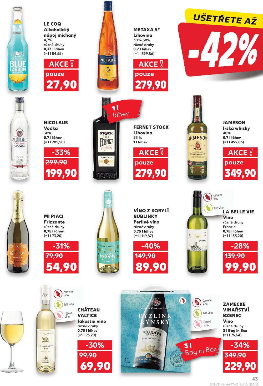 Leták Kaufland - Kaufland 15.4. - 21.4. - Kaufland - Louny - strana 43