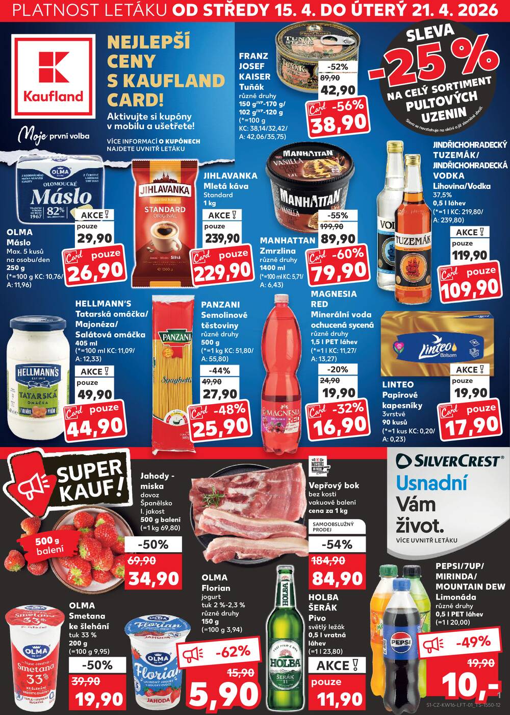 Kaufland 15.4. - 21.4. - Kaufland - Prostějov (Olomoucká)