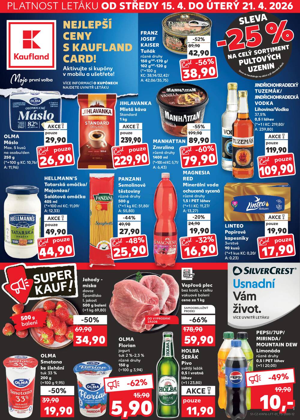 Leták Kaufland - Kaufland 15.4. - 21.4. - Kaufland - Nový Jičín - strana 1