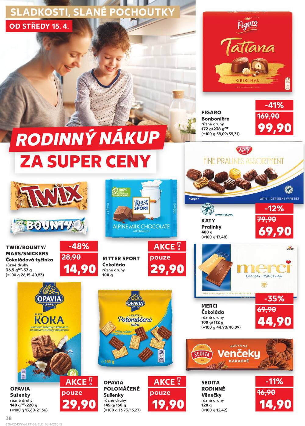 Leták Kaufland - Kaufland 15.4. - 21.4. - Kaufland - Praha 8 (Malý Klín) - strana 38