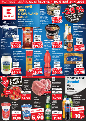Leták Kaufland 15.4. - 21.4. - Kaufland - Plzeň - Košutka
