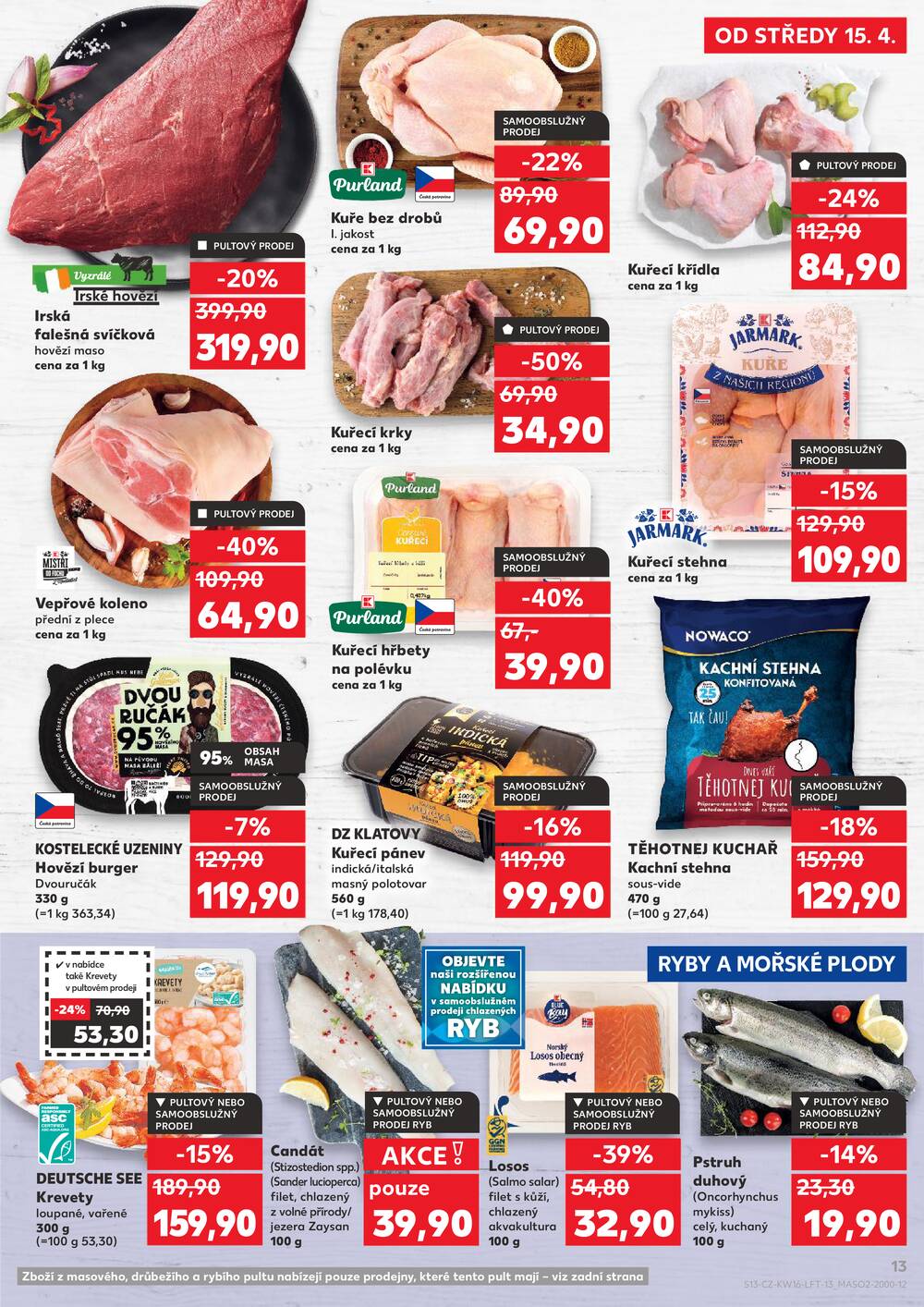 Leták Kaufland - Kaufland 15.4. - 21.4. - Kaufland - Ústí nad Labem (Všebořická) - strana 13